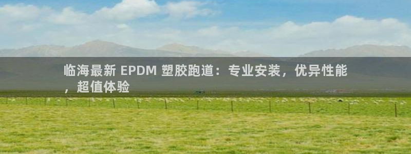 首页尊龙d88国际：临海最新 EPDM 塑胶跑道：专业安装，优异性能
，超值体验